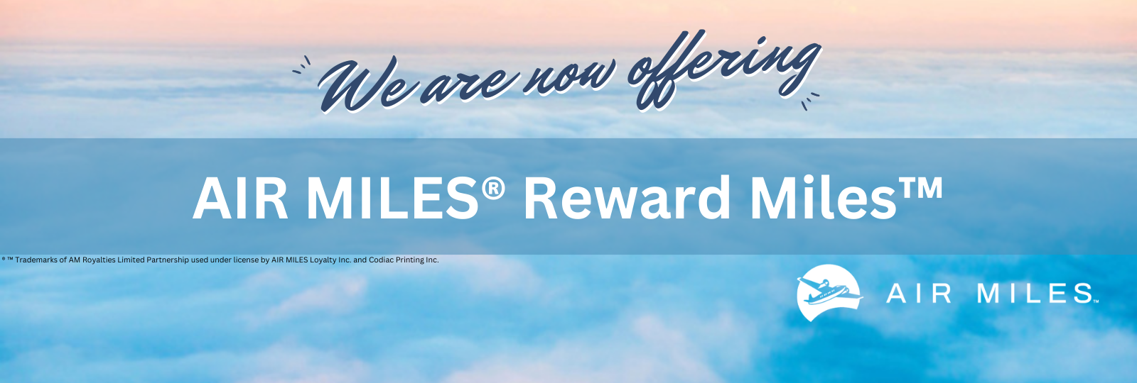 Codiac Printing Inc. Airmiles